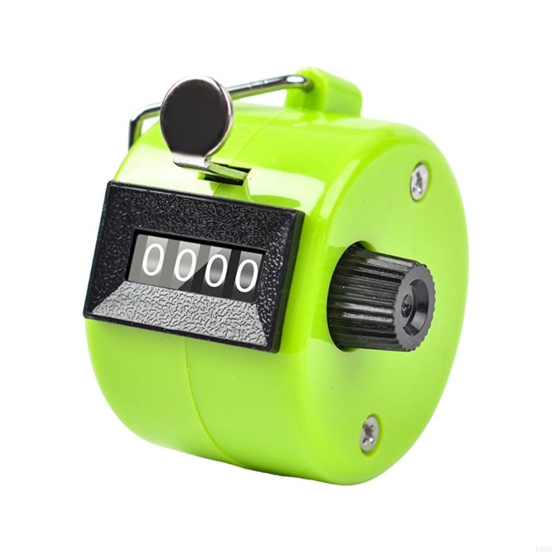 E8BD 4 Digit Number Count Clickers Handheld Tally Counter Clickers Counters: green