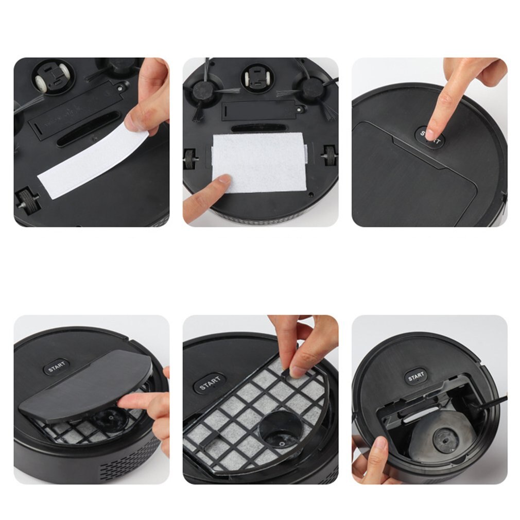 Smart Robot 3-In-1 Wireless Robotic Vacuum Cleaner Dry Wet Cleaning Machine Charging Intelligent Vacuum Robot