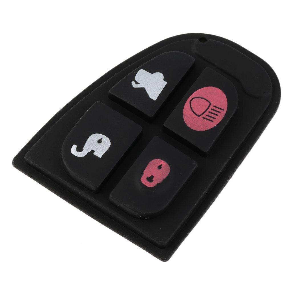 4 Button Rubber Pad Key Fob Skin Replacement For Jaguar Remote Smart Key