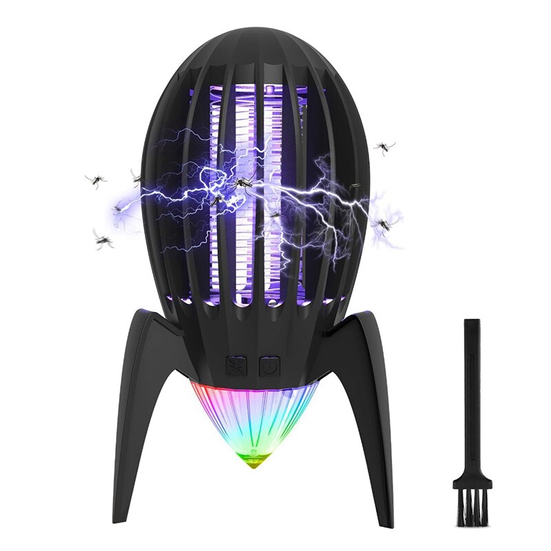 Electronic Mosquito Killer Aliens Exterior with Night Atmosphere Light 14-H Battery Life for Home Indoor