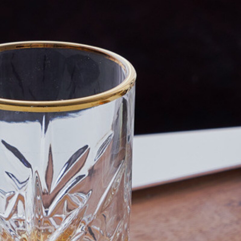 Style 250-450Ml Eternal Carved Flower Martini Cup Vintage Art Whiskey Vodka Mojito Wine Glass Bar Drinkware Goblet