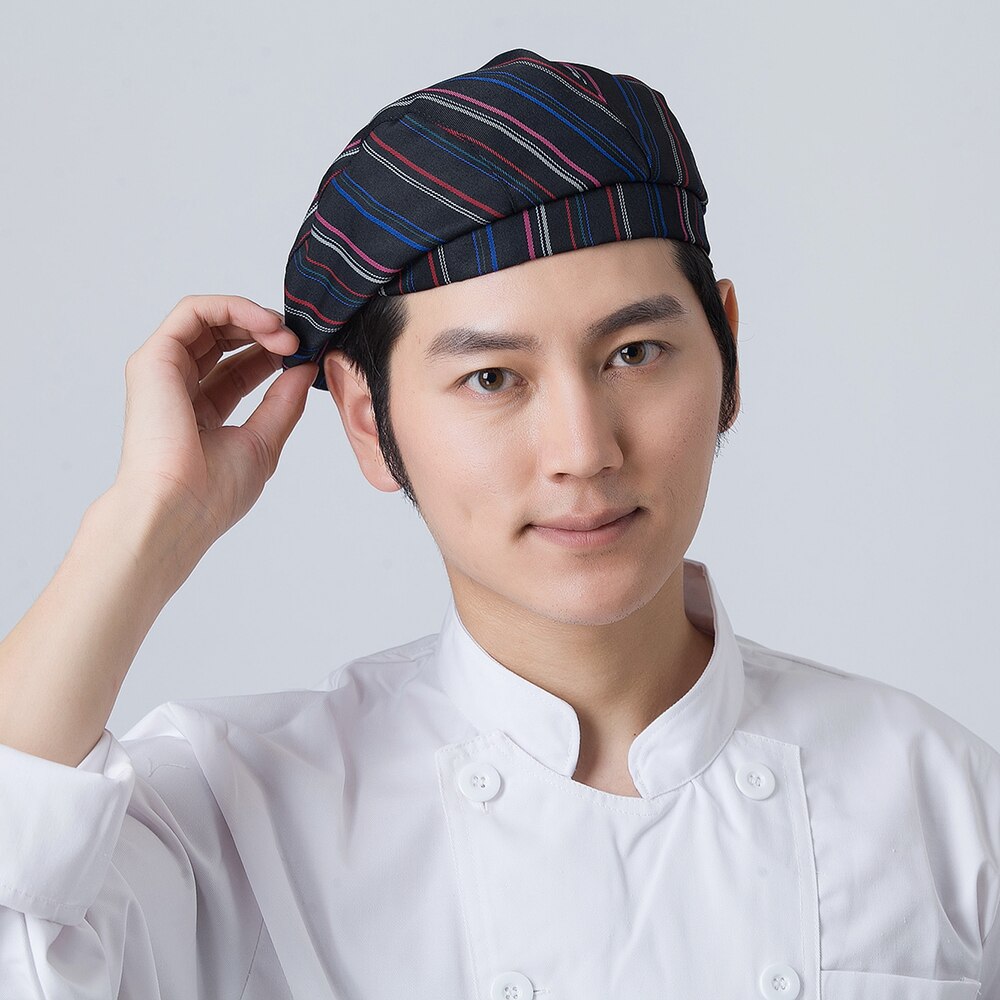 2 Colors Unisex Men Striped Chef Work Uniforms Acc... – Grandado