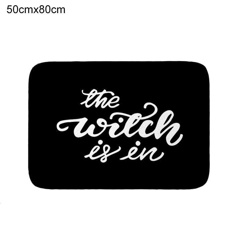 Badkamer Mat De Heks Is In Patroon Rubber Mat Halloween Tapijt Voor Slaapkamer Keuken Deur Vilt Tapijt Party Decor 60X40Cm 50x80cm: 3 / 500mm x 800mm