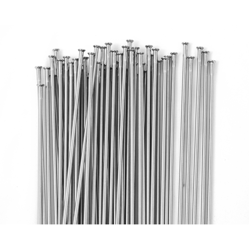 Free Nipples Pillar PSR 14 Silver Round Bicycle Spokes 14G J-bend Straight pull Radios Stainless Steel High Strength Bike Spokes