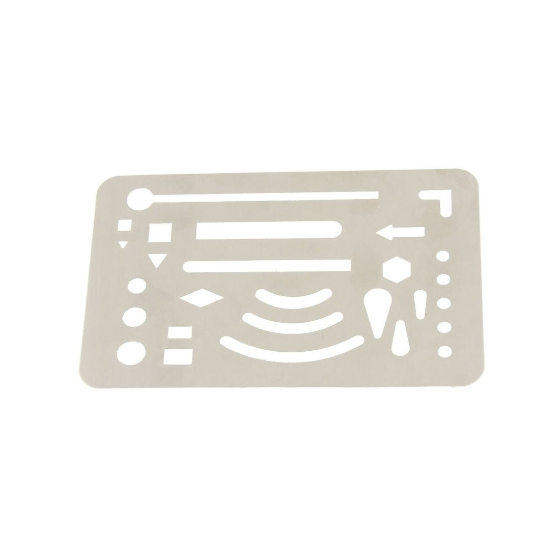 SOSW-StaInless Steel 27 Patterns Erasing Drawing Drafting Tool Shield