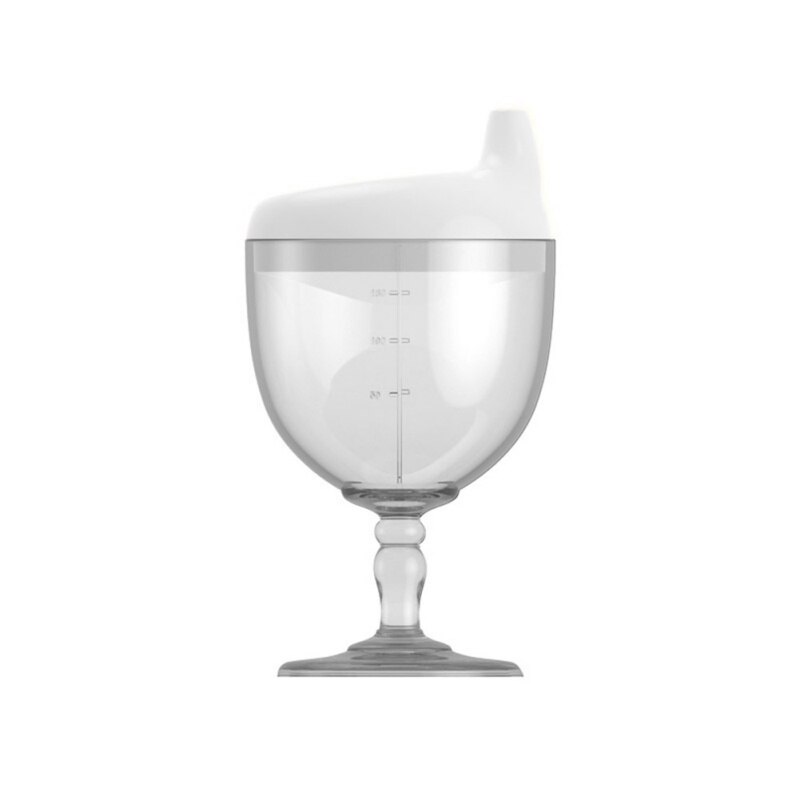 150Ml Baby Beker Water Fles Pp Materiaal Baby Melk Cups Met Eendenbek Mond Kids Training Drinkbeker Kinderen Voeden: WHITE
