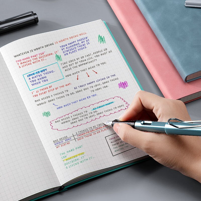 Notebook A5/B5 Thickened Large Super Thick Grid Square book Grid Diary Cuaderno Notebooks Dot Matrix Notebook Diary Grid Book