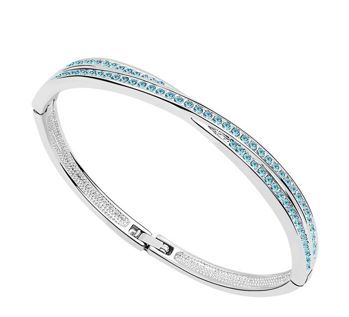 AAAA + Strass Kreis Manschette X Armband Armreif modeschmuck freies charme frauen nette romantische liebhaber