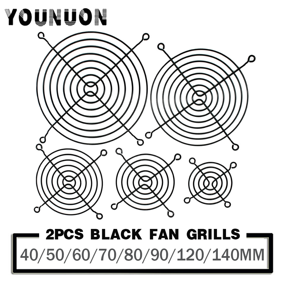 2 Stuks 60 Mm 80 Mm 90 Mm 92 Mm 120 Mm 140 Mm Fan Grills Metalen Mesh Vinger Guard beschermende Netto Fan Grill Computer Case Fan Grill