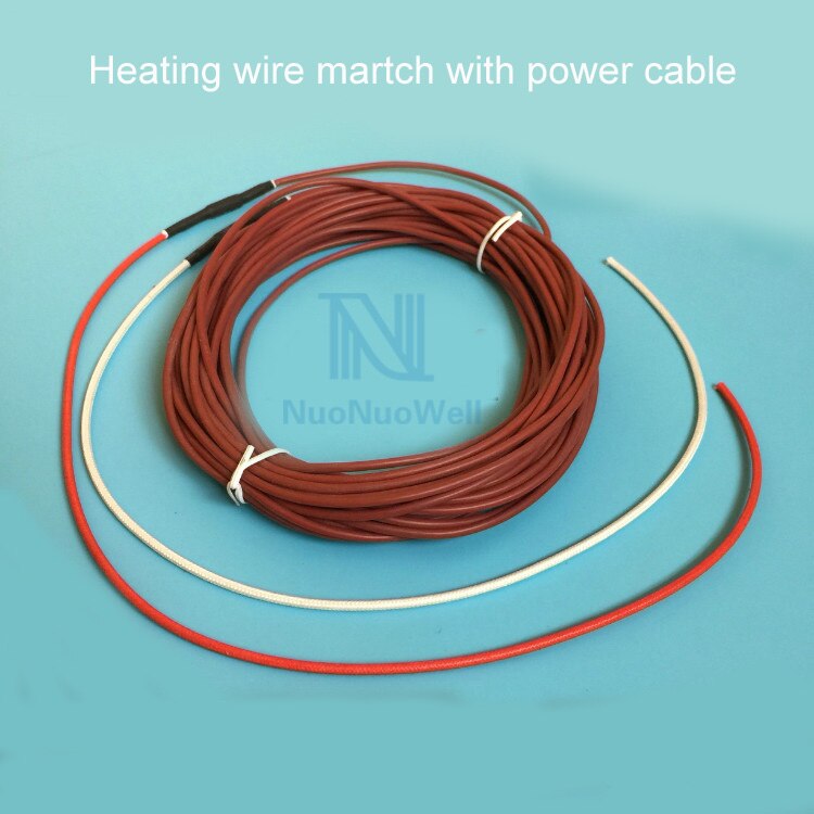 Carbon Fiber Heating Wire Greenhouse Temperature Controll Underfloor Heating Cable 15m 6k 33 Ohm