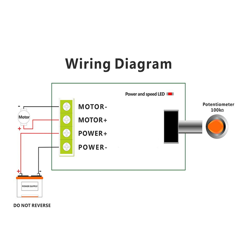 Dc 6v 12v 24v 28v 3a 80w dc motorhastighedsregulator pwm justerbar variabel hastighed dc-motordriver