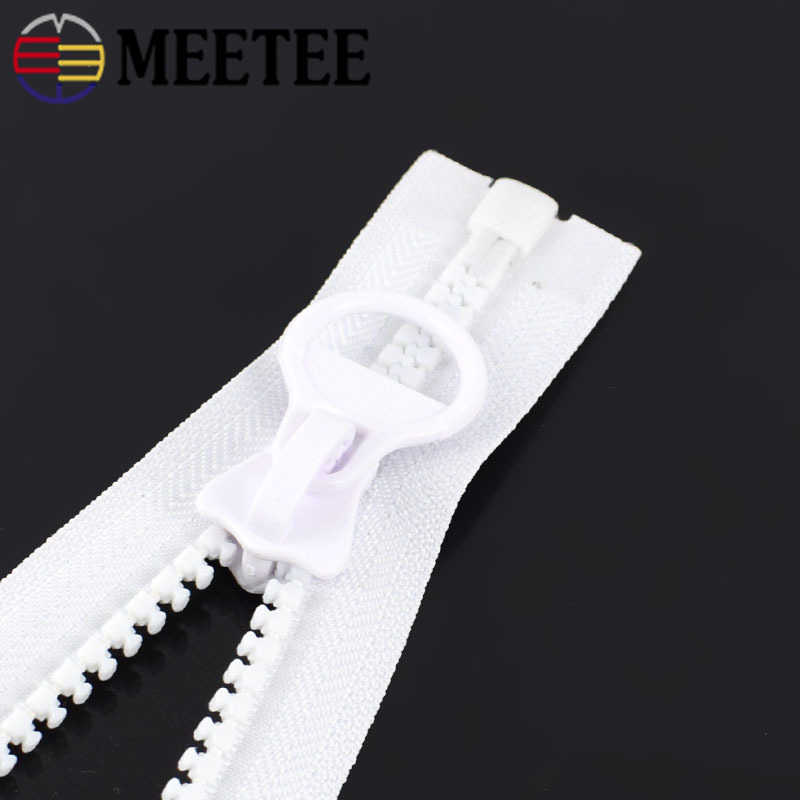 60-300cm 8 # fermeture éclair en résine extrémité ouverte longue fermeture à glissière bricolage couture doudoune manteau tente tailleur couture accessoires ZA011