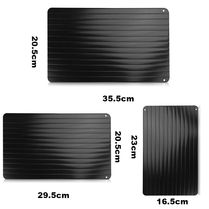 Fast Defrosting Meat Tray Metal Plate Defrosting Tray Safe Thawing Frozen Meat Fish Sea Food Kitchen Cook Gadget Tool