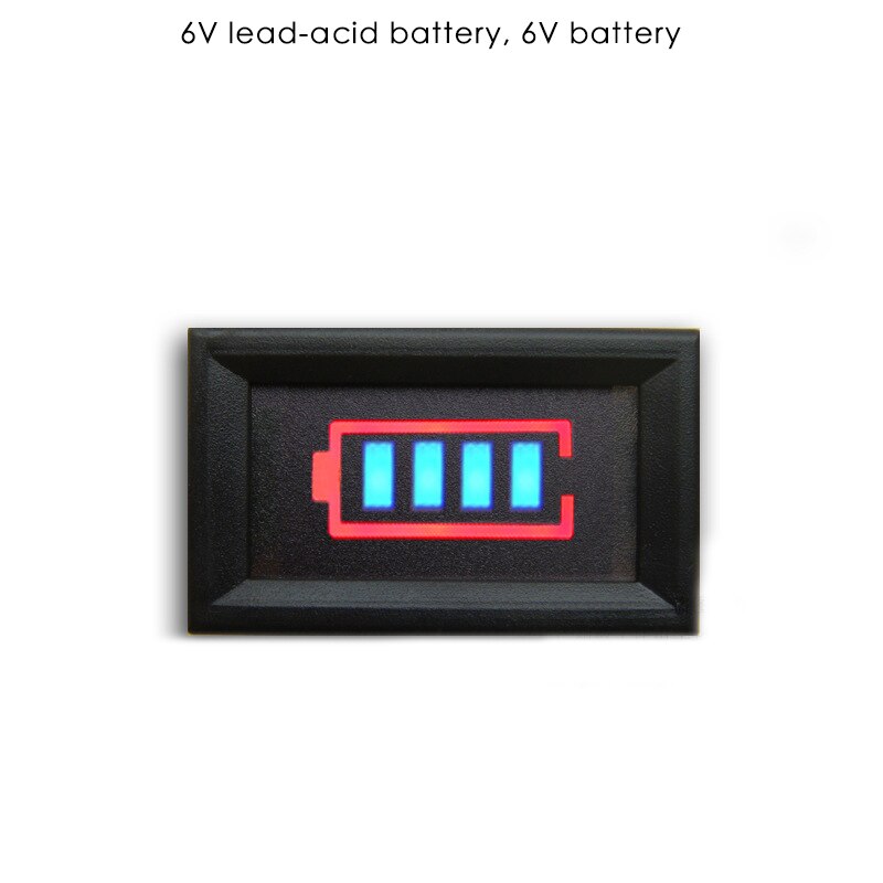 Elbil batterimåler bly-syre og lithium-ion batteri batterikapacitetsindikator bord batterikapacitetsindikator: 6v