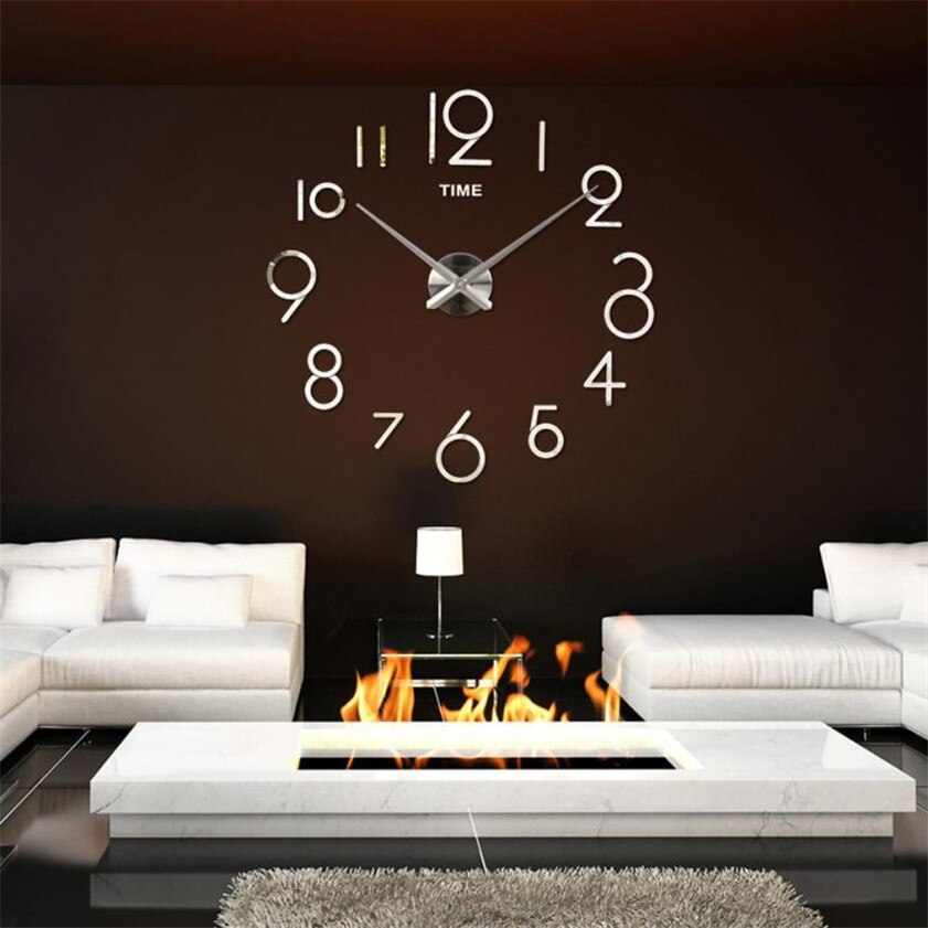 1PC LED Digital Snooze Alarm Silver Case Clock Light Control Backlight Time+Calendar 171031
