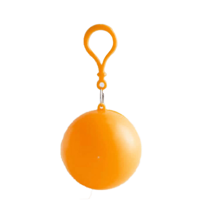 Bola con impermeable desechable portátil capa Bola con impermeable Poncho desechable: orange