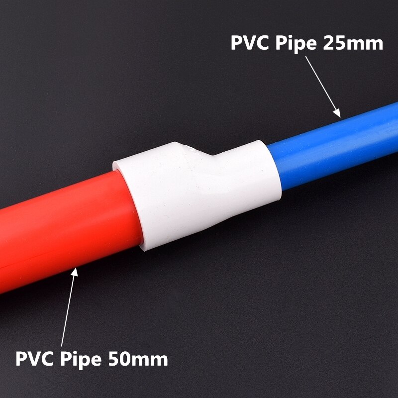 1Pc PVC Straight Eccentric Reducer Connectors Drainage Pipe Sewage Accessories Fish Tank Tube Joint Decoration Pipe