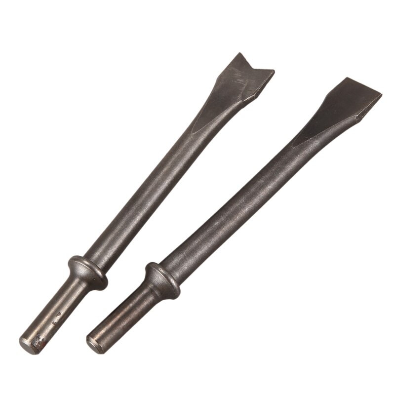 Air Pneumatic Hammer Bits Set Angle Flat Chisels Concrete Tile Chisel Wide Chisel Thinset Scraper Chipping Hammer-8Pcs