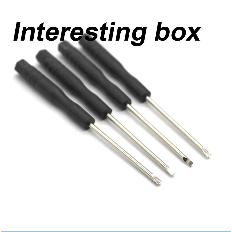 2 * 80mm black slotted screwdriver small flat relay module screwdriver slim screwdriver