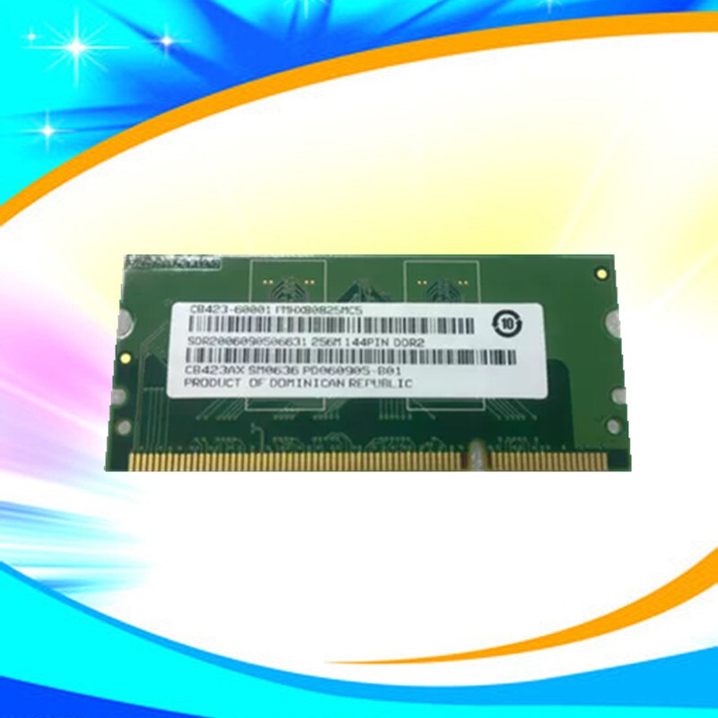CB423A 256MB DDR2 Printer Memory Module - Compatible With HP LaserJet CP1515n, CP2025, P2055, M2727 Series