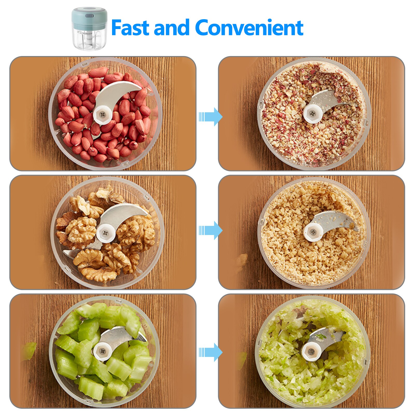 Portable Mini Electric Food Chopper Fruit Vegetables Tools USB Meat Crusher Meat Grinder Chopper Garlic Cutter Garlic Masher