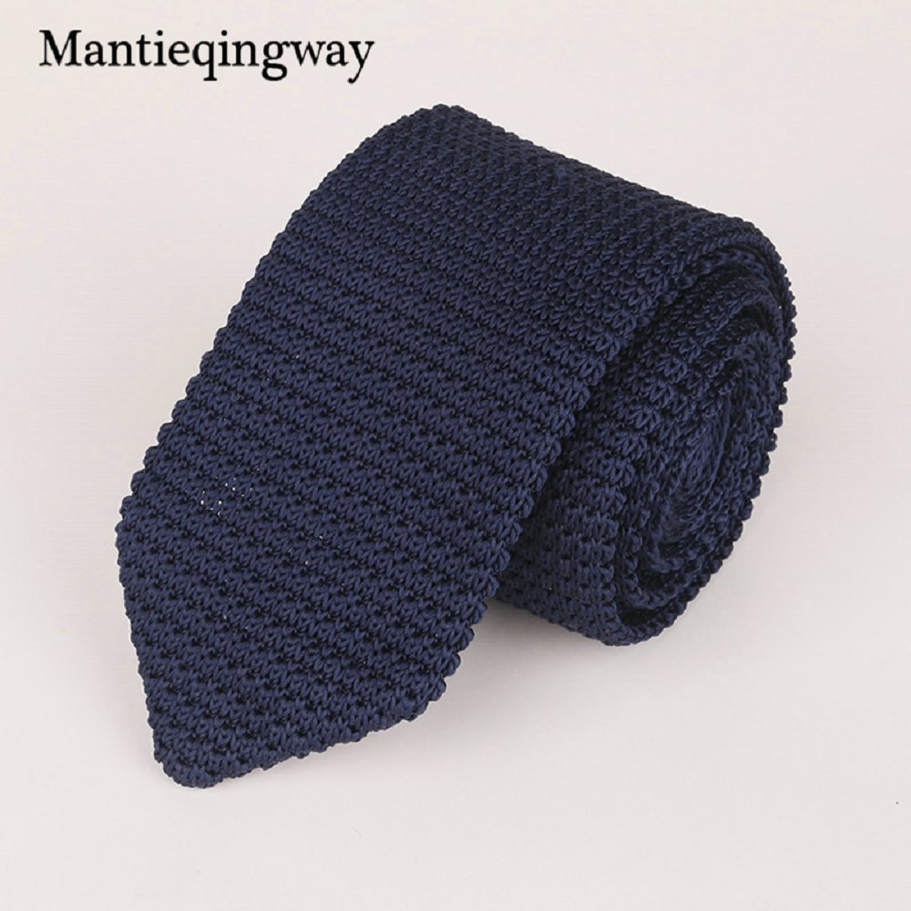 6 Cm Knit Gebreide Ties Voor Mens Pak Stropdas Effen Kleur Skinny Mannen Geweven Gravatas Slim Sjaaldassen Hals tie