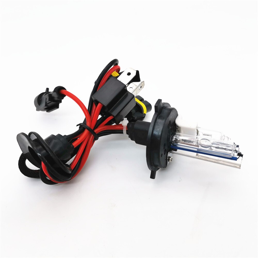 Lâmpada xenon hid h4 para carro, 2 peças, lâmpada de halogênio h4/h h4/l 6000k 8000k 12v35w 55w, lâmpada, farol de carro
