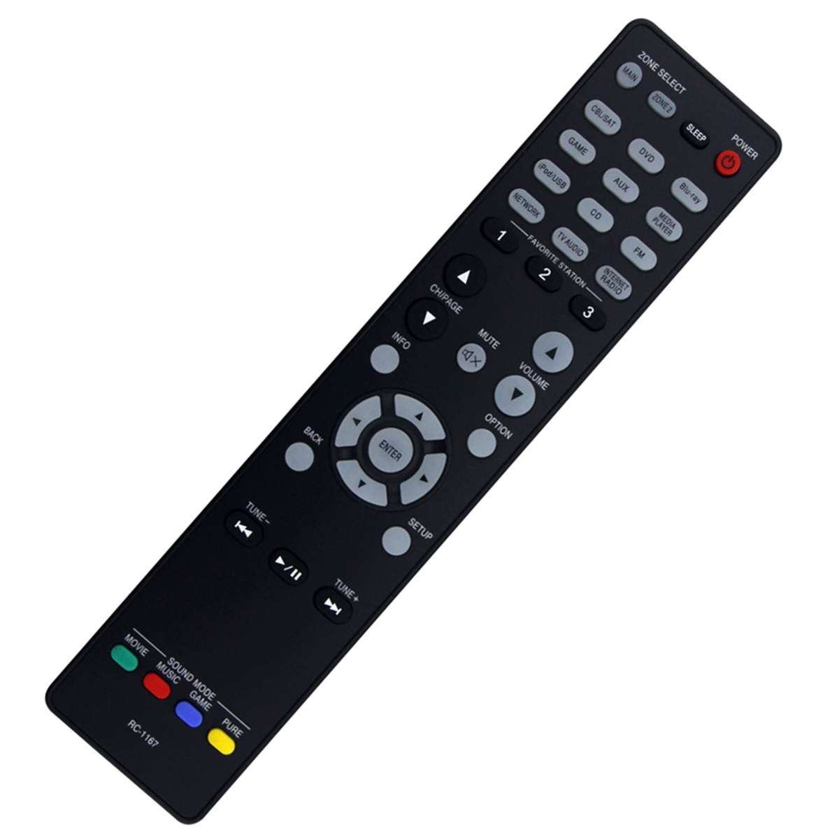 Pilot zdalnego sterowania RC-1167 wymień na amplituner AV Denon AVR-2113 AVR-2113CI AVR-1913 AVR-2313CI AVR2113 AVR2113CI