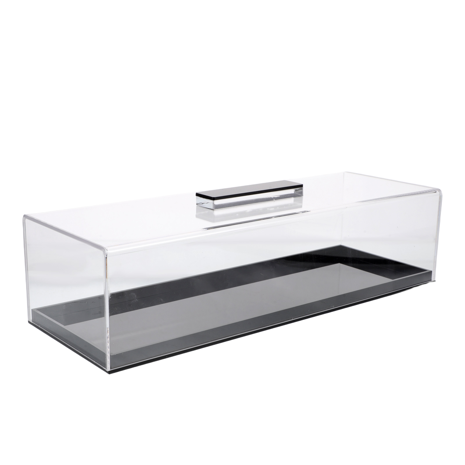 Multifunctional Acrylic Cake Stand Rectangular Dessert Display Tray Clear Lid Portable Bread Cookie Holder Charcuterie Board