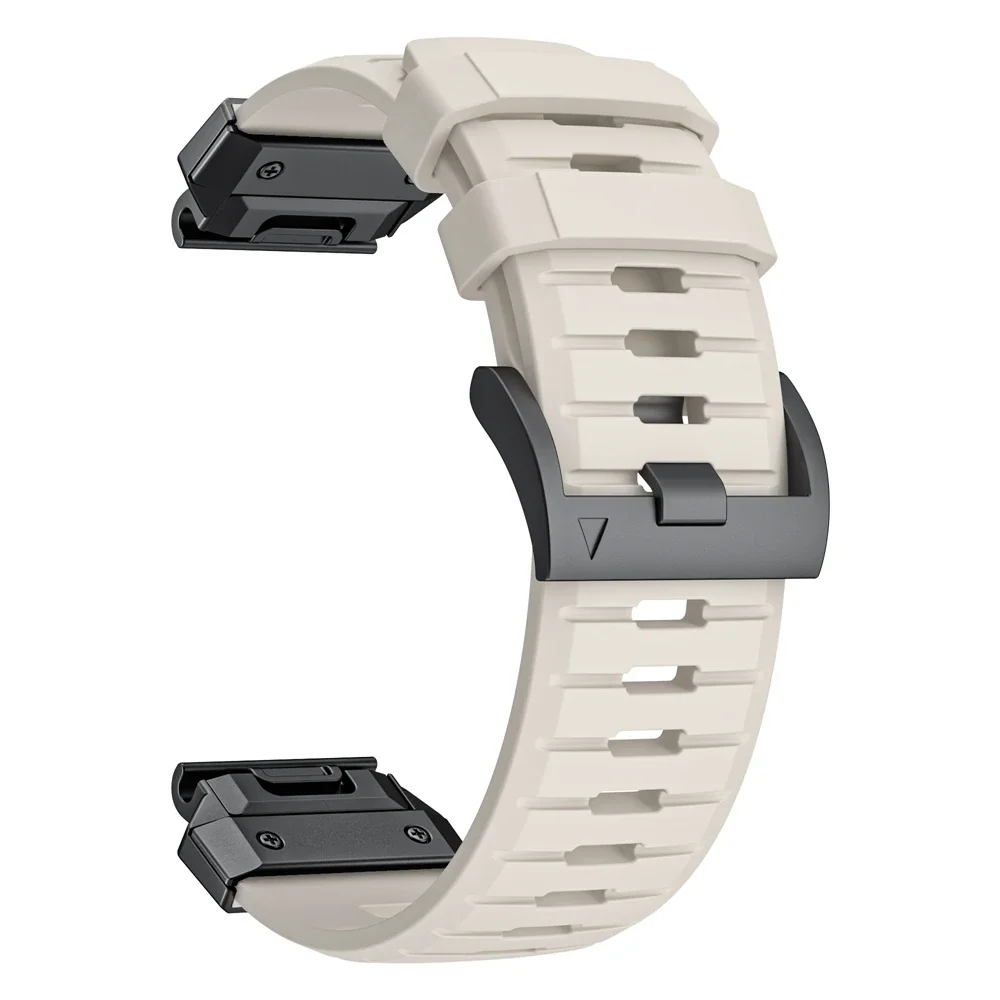 22mm 26mm QuickFit Fluororubber Strap For Garmin Fenix 8 7X 7 6 6X Pro Epix Pro Gen2 47mm 51mm//Fenix 5X Plus Tactix7 Watchband: XXL / Khaki