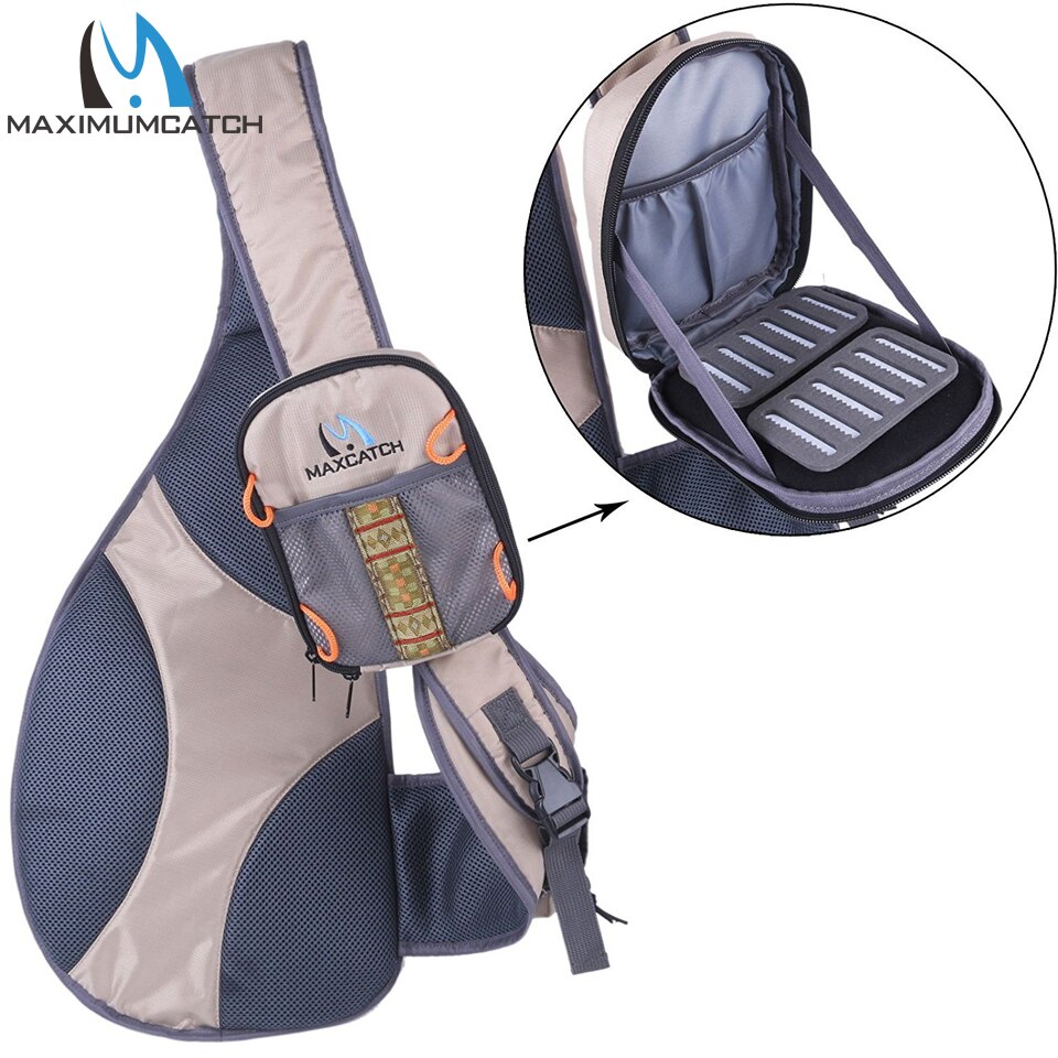Maximumcatch Tenkara Fishing Bag Fly Fishing Sling Pack Adjustable Size