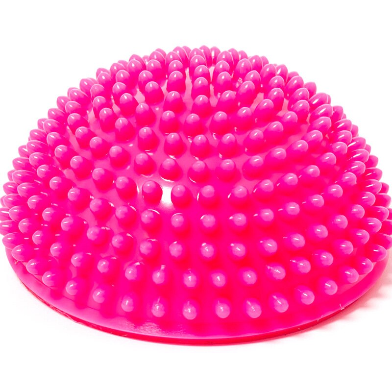 16cm Yoga Half Ball Toy Inflatable Sphere Stepping Stones Outdoor Toys Indoor Games for Kids Balance Hemisphere Ball: Pink-B