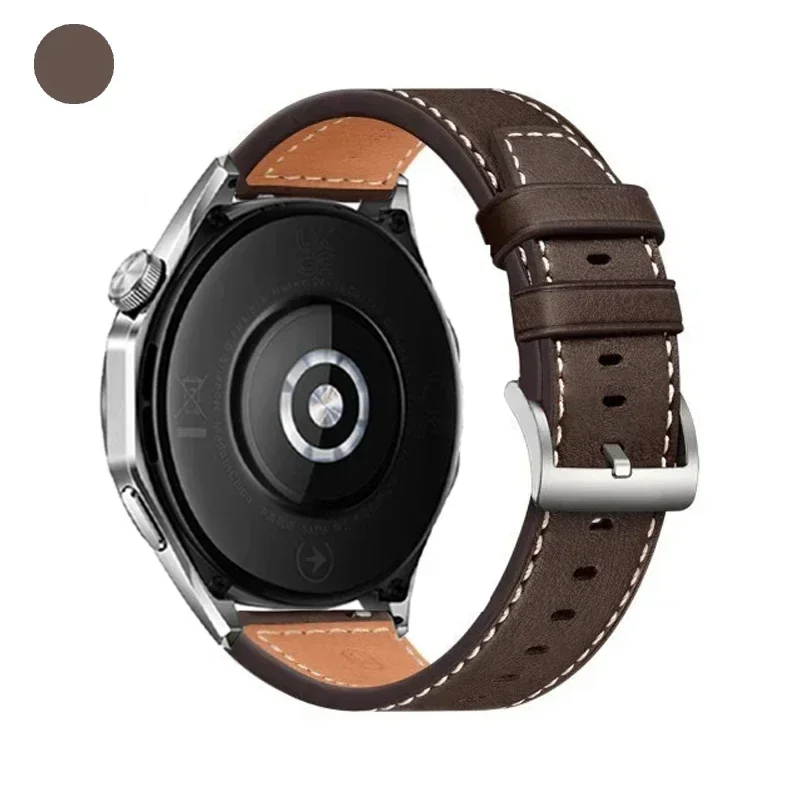 20mm 22mm läderarmband för huawei watch  gt 5 pro 46mm rem  gt 4 3 2 42mm/ watch 4 3 pro/honor watch 2 magiskt armband vardagligt bälte: Blå rosa / 20mm