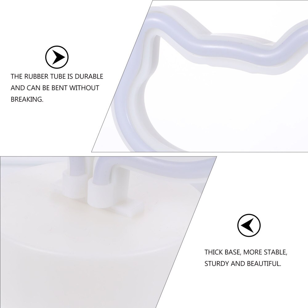 1pc Lovely Cat Neon Light Tabletop Decorative LED Bedroom Atmosphere Light