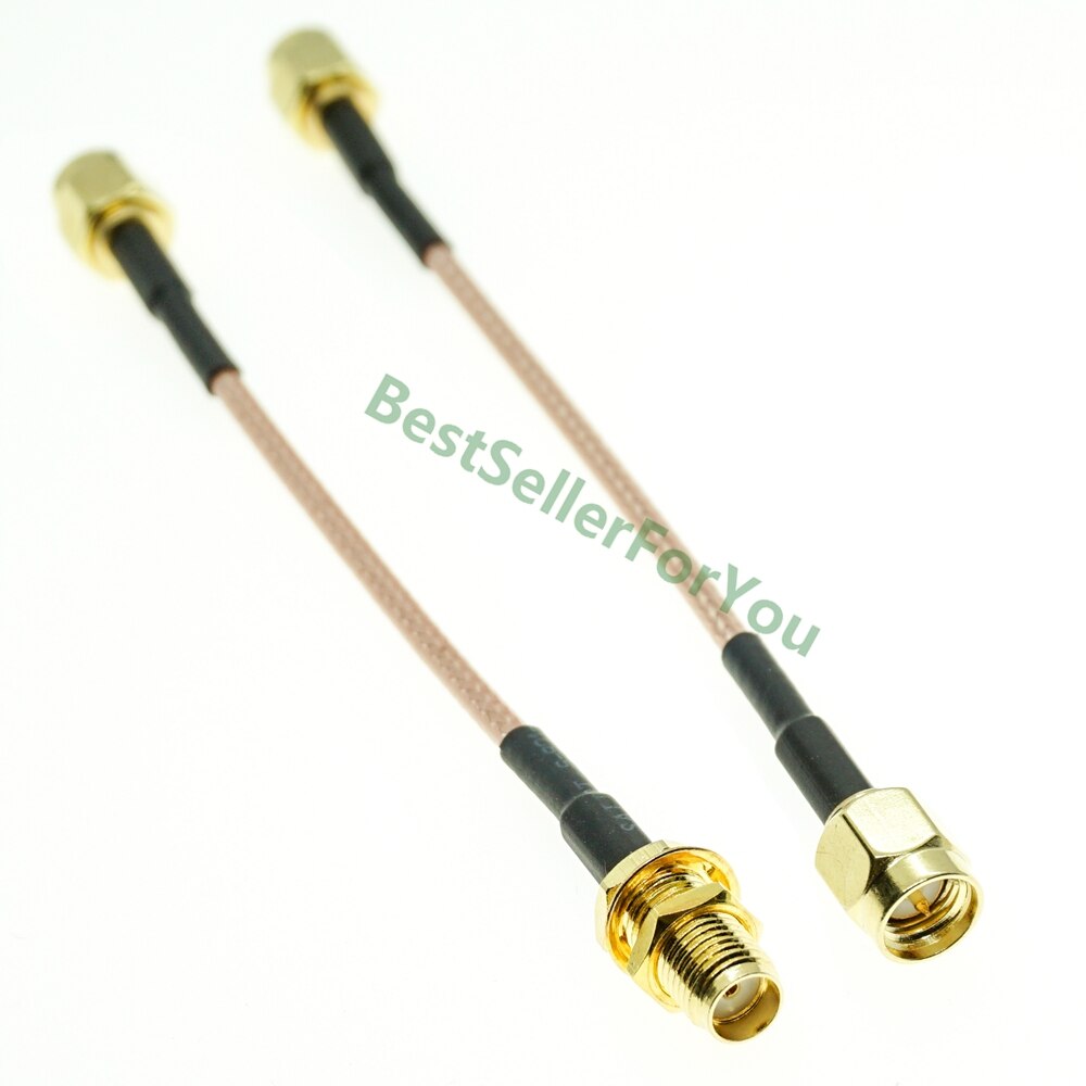 SMA Connector Male To SMA Connector MALE / Female NUT BULKHEAD RG316 Coax Cable Jumper Pigtail
