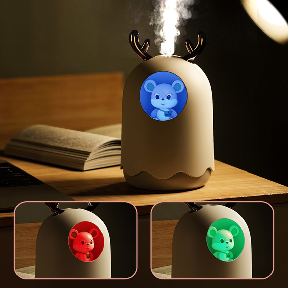 300ml Usb Ultrasonic Air Humidifier Aroma Essential Oil Diffuser Pet Aromatheraphy Humidifier With Romantic Light For Home