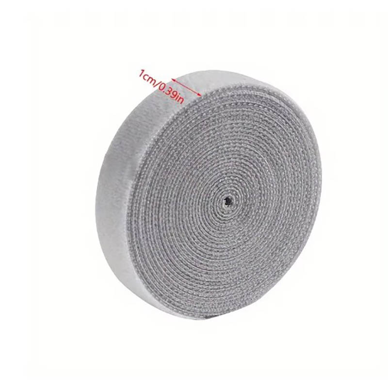 1 rulle 3/5m genanvendelige kabelstropper kabelbindere velcro nylon fastgørelsestape ledningsorganisator til ledninger kabelhåndtering