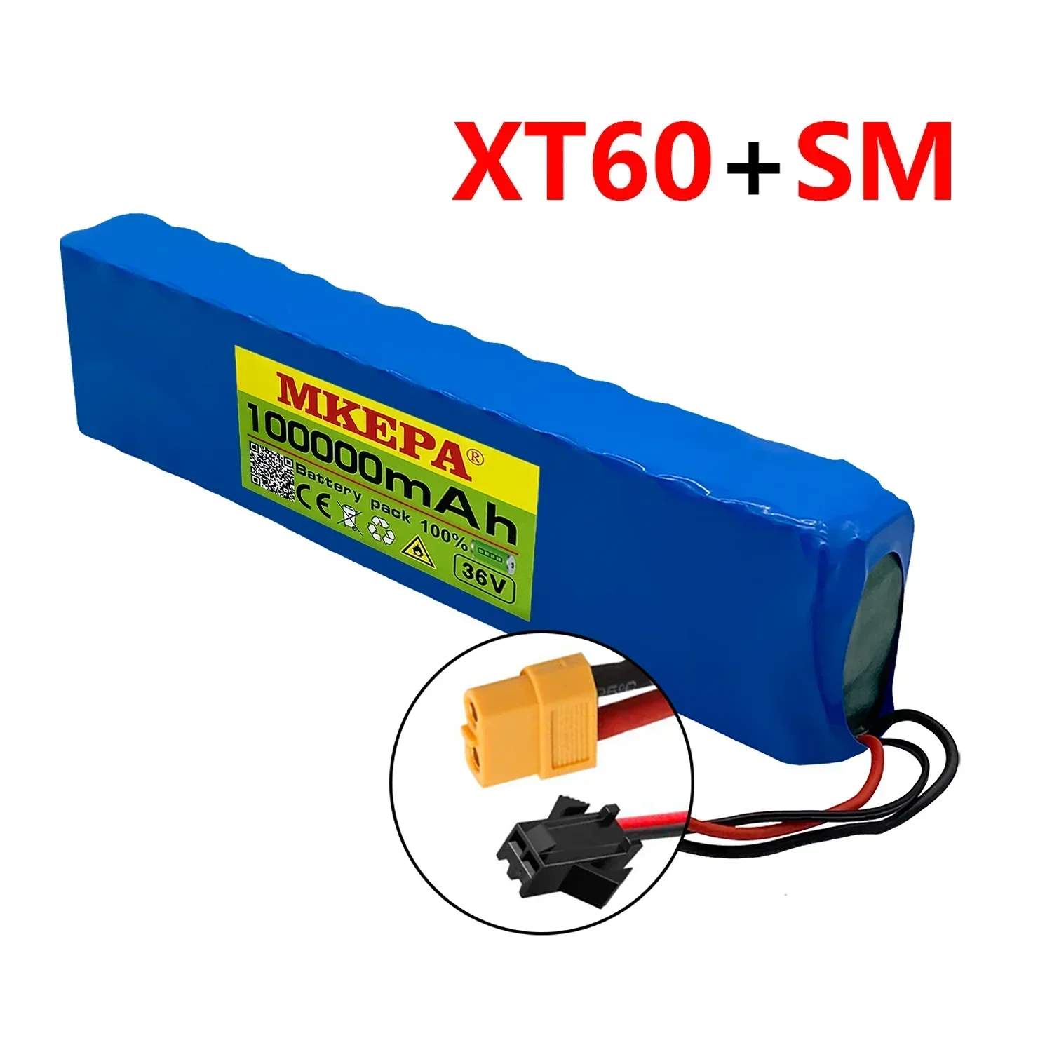 36V 100Ah 18650 akumulator litowy wielokrotnego ładowania 10S3P 1000W zmodyfikowana moc rower skuter pojazd elektryczny z BMS: Różowy