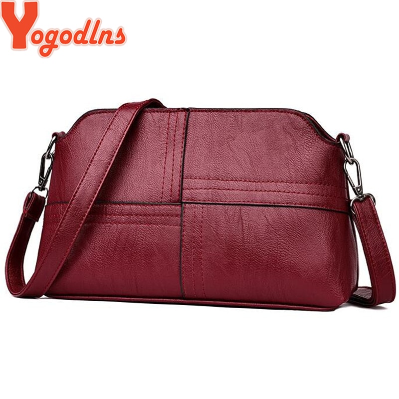 Yogodlns Casual PU Leather Women Crossbody Bag Shoulder Messenger Bags For Female Mother Small Phone Purse Bags Hiqh