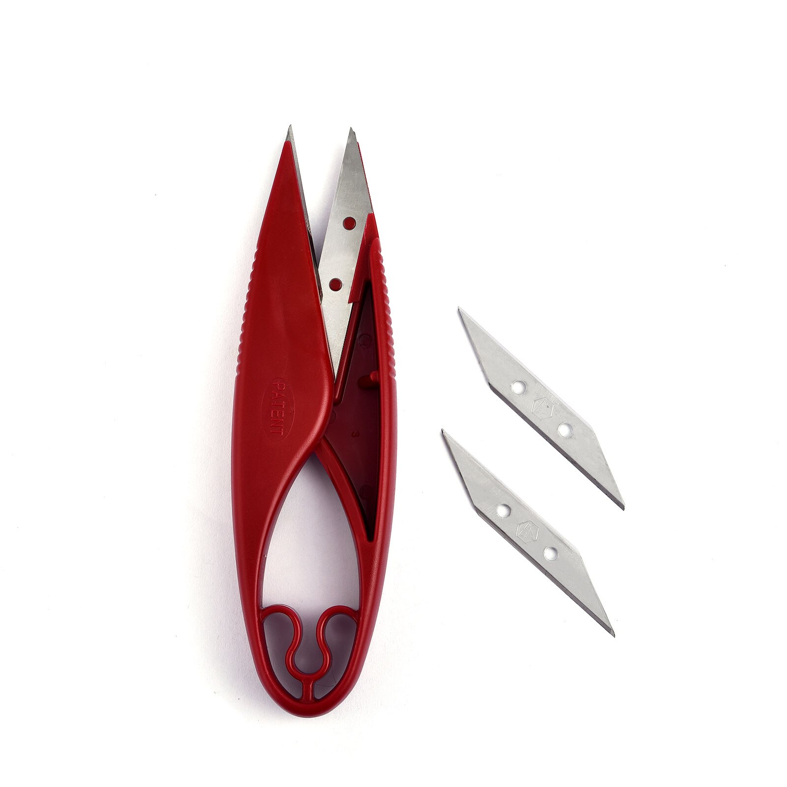 1Pcs Sewing Scissors Yarn Shears Thread Scissors Embroidery Cross-stitch Cutter Scissor U Thread Scissors for Fabric: red