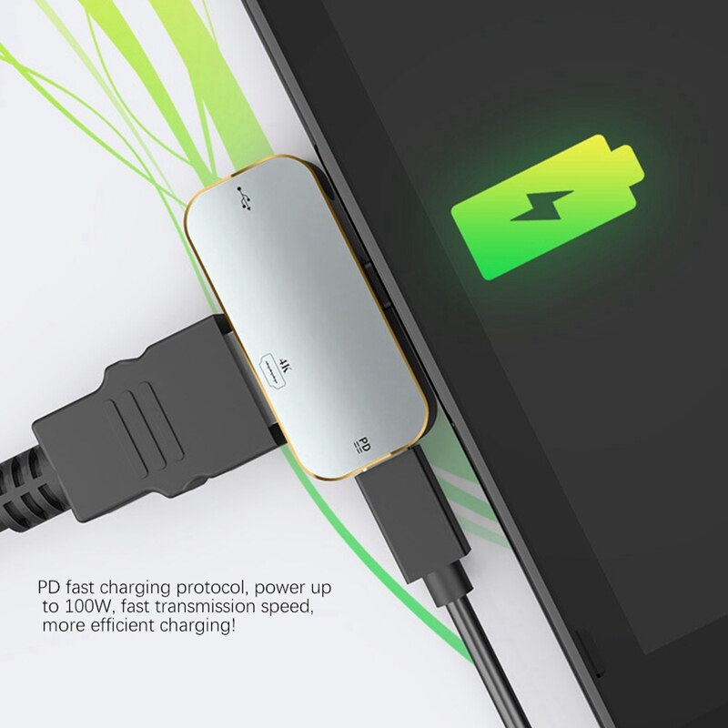 For Nintendo Switch Hd Video Converter for Nintendo Switch USB 1080 to HDMI-Compatible Portable Adapter