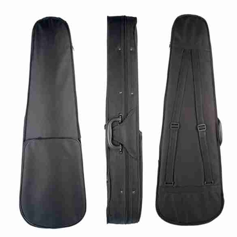 Étui pour violon forme triangulaire violon étui rigide jaune intérieur pièces de violon