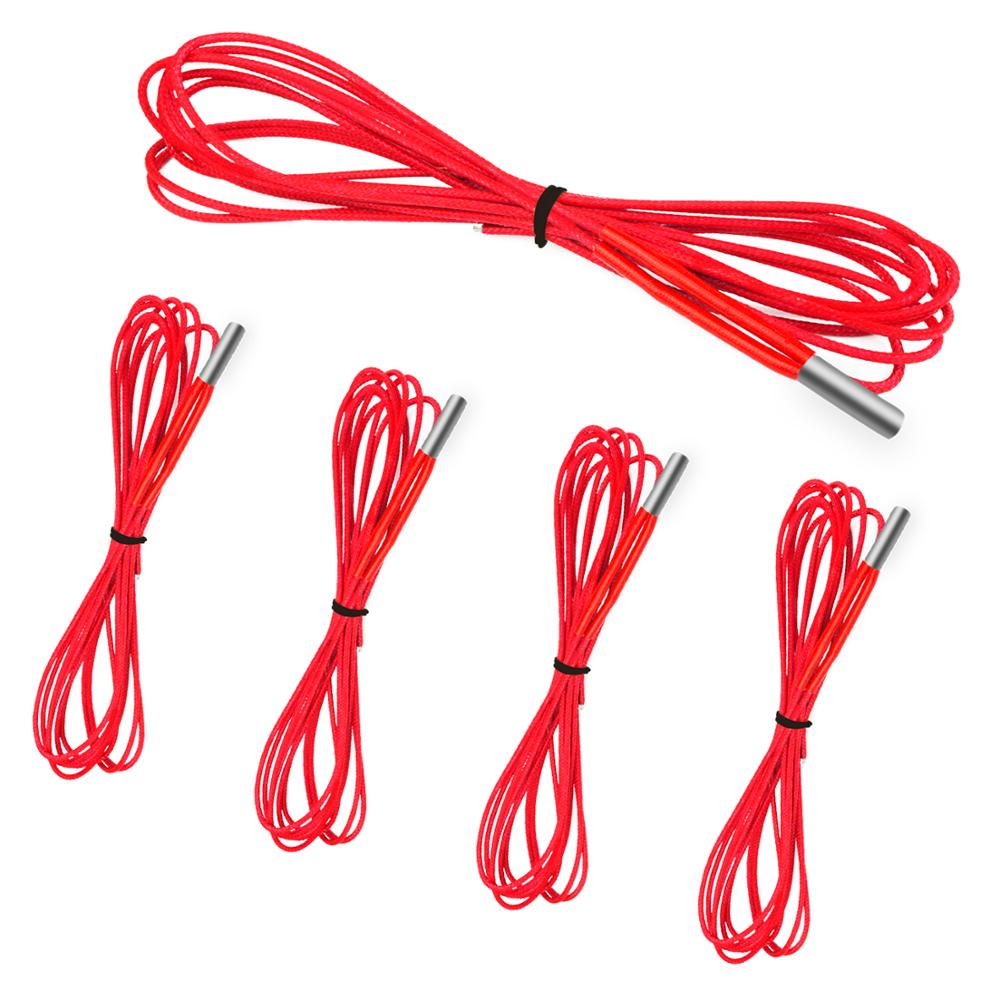 SIMAX3D 3D Printer Onderdelen Cartridge Heater 24V 40W 5Pcs Tube Warmte Reprap Mendel Voor Hotend J-hoofd Extruder Kit Ender 3 Pro Hotend: 5pcs red Heater