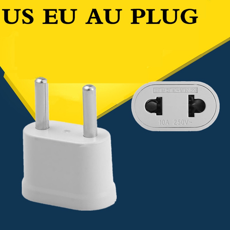 1 st US Naar EU Plug Power Adapter Wit Travel Power Plug Adapter Converter Wall Charger