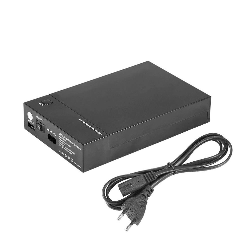 Caja externa de disco duro AC100V -240V, 3,5 pulgadas, USB 3,0, puerto serie, 8TB, disco duro de gran capacidad