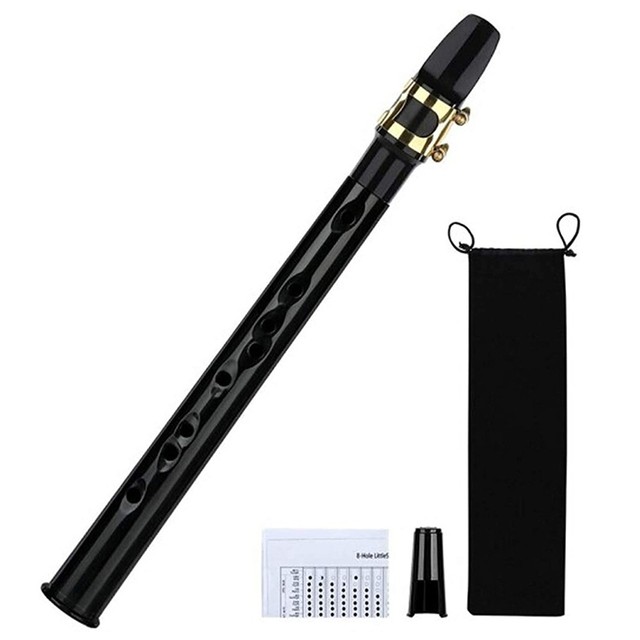 Zwart Pocket Sax C Key Pocket Sax Mini Saxofoon Kleine Saxofoon Met Zak Houtblazers Instrument Muzikale Accessoires: Black