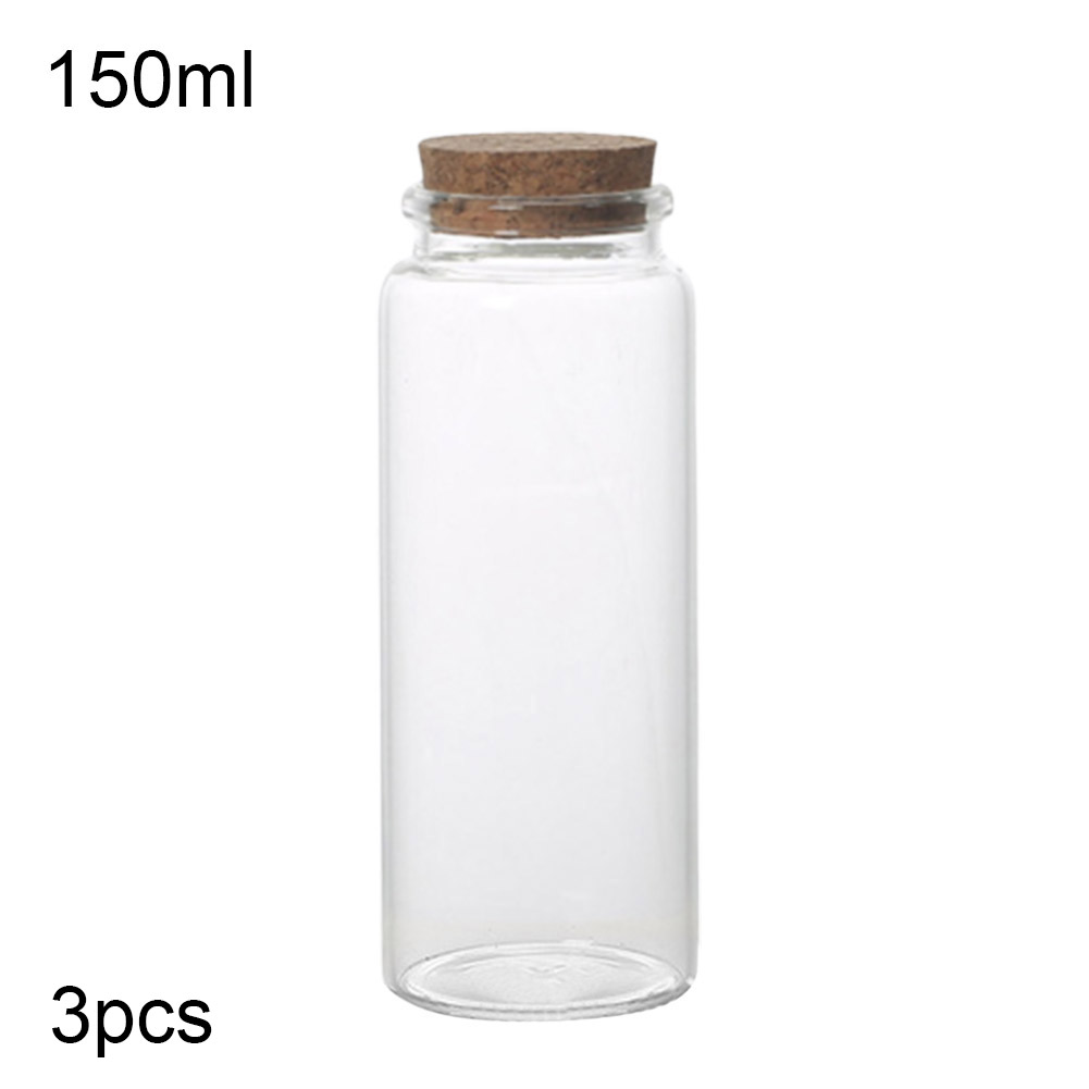 TAI DIAN 37x120x27mm 90ml Big Glass Jars Corks Bottles Gift Transparent  Glass Vials Jars Wholesale Glass Bottles 50pcs/lot (50, 90ml-37x120x27mm)