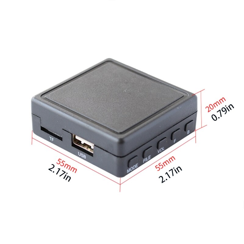 6Pin 3.5Mm Auto Aux Adapter Stereo Muziek Connector Tf Usb Microfoon Media Plug Multifunctionele Auto Adapter