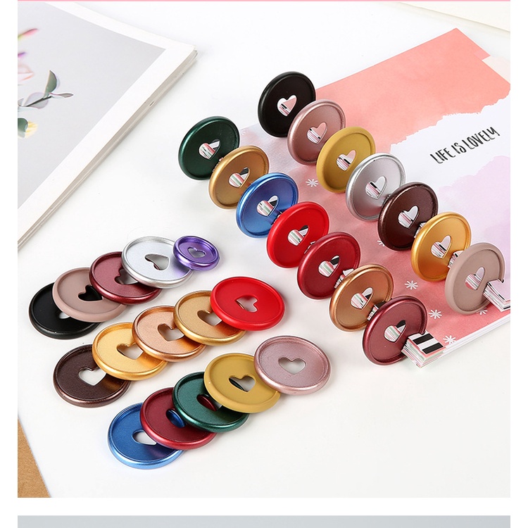 22PCS/box 35MM NoteBook Binding Discs Discbound Expansion Discs Binder Rings for DIY Notebooks Planners Scrapbook Matte