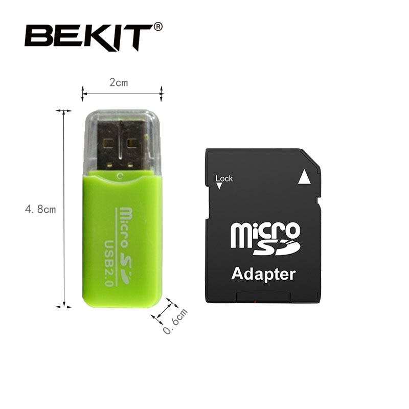 Bekit tarjeta microsd de 128gb 256GB gB 32 gb 64gb 16gb 8gb tarjeta de memoria de la tarjeta sd micro SDXC SDHC Clase 10 Flash drive para el teléfono inteligente de la cámara: SU-CR